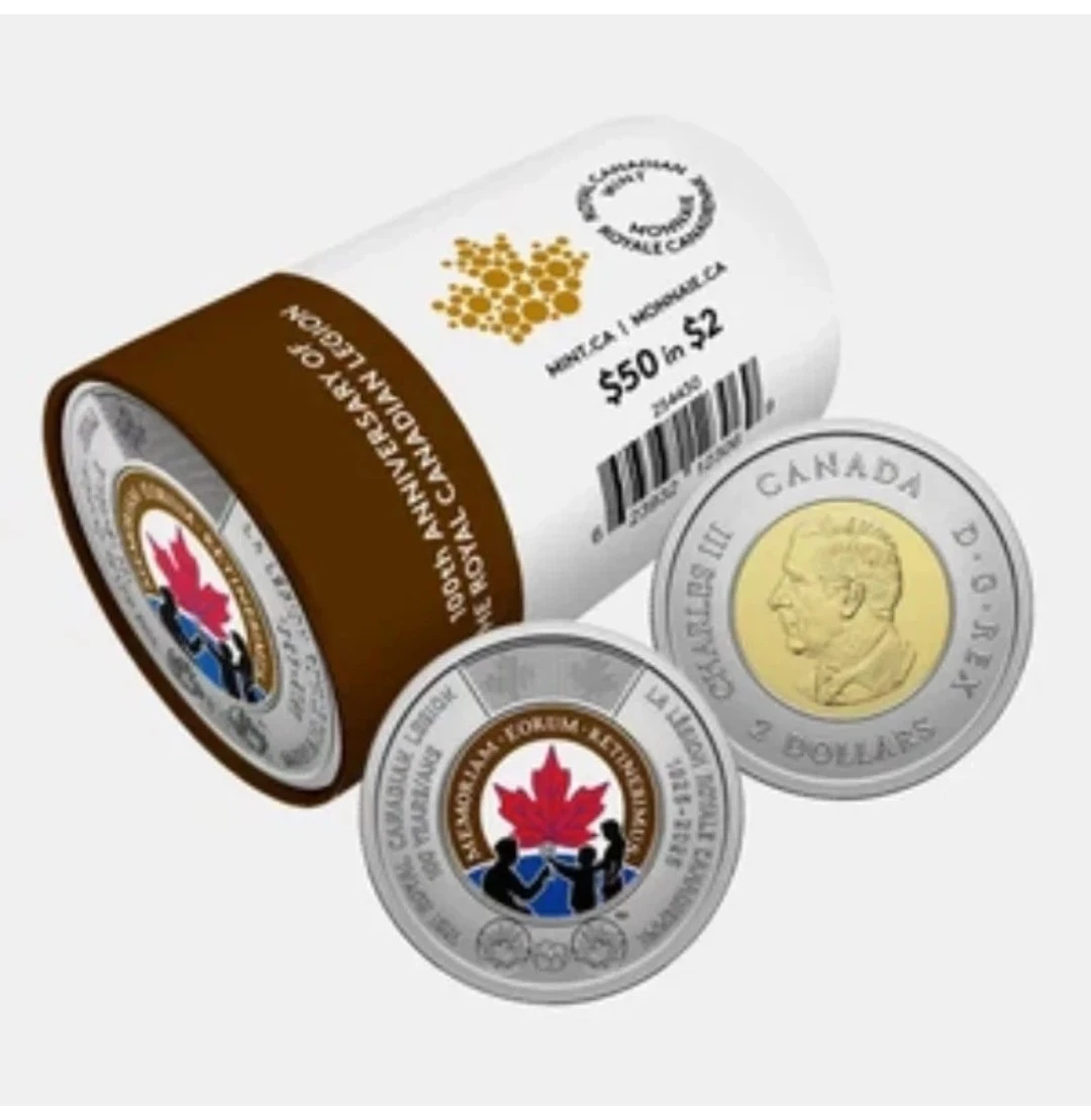 PRESALE -  2026 100th Anniv Royal Canadian Legion Tonnie UNC - photo 2