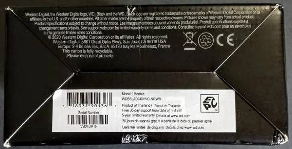WD_BLACK 4TB 3.5" Gaming Hard Drive (Brand New) - photo 2