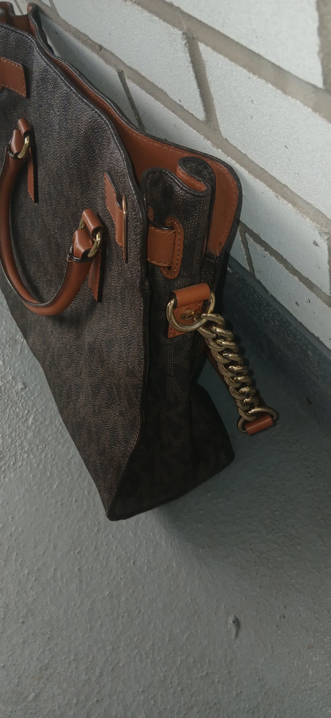 Michael Kors Brown Monogram Satchel Handbag - photo 4