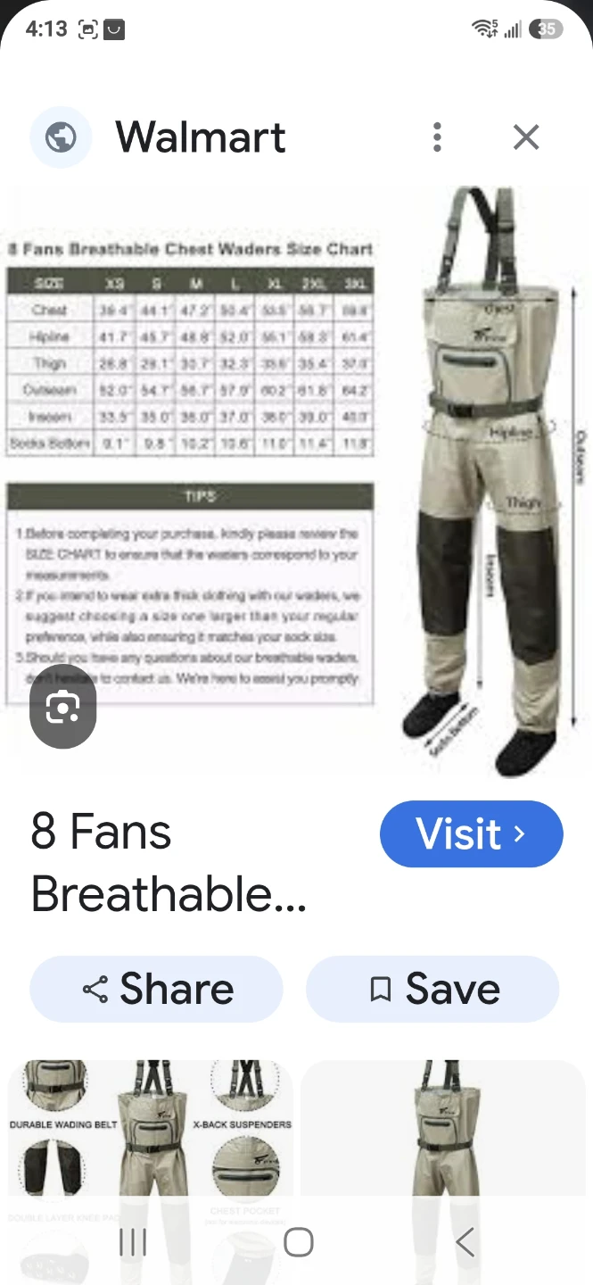 8 Fans Fishing Waders - XXL/TTG - photo 2