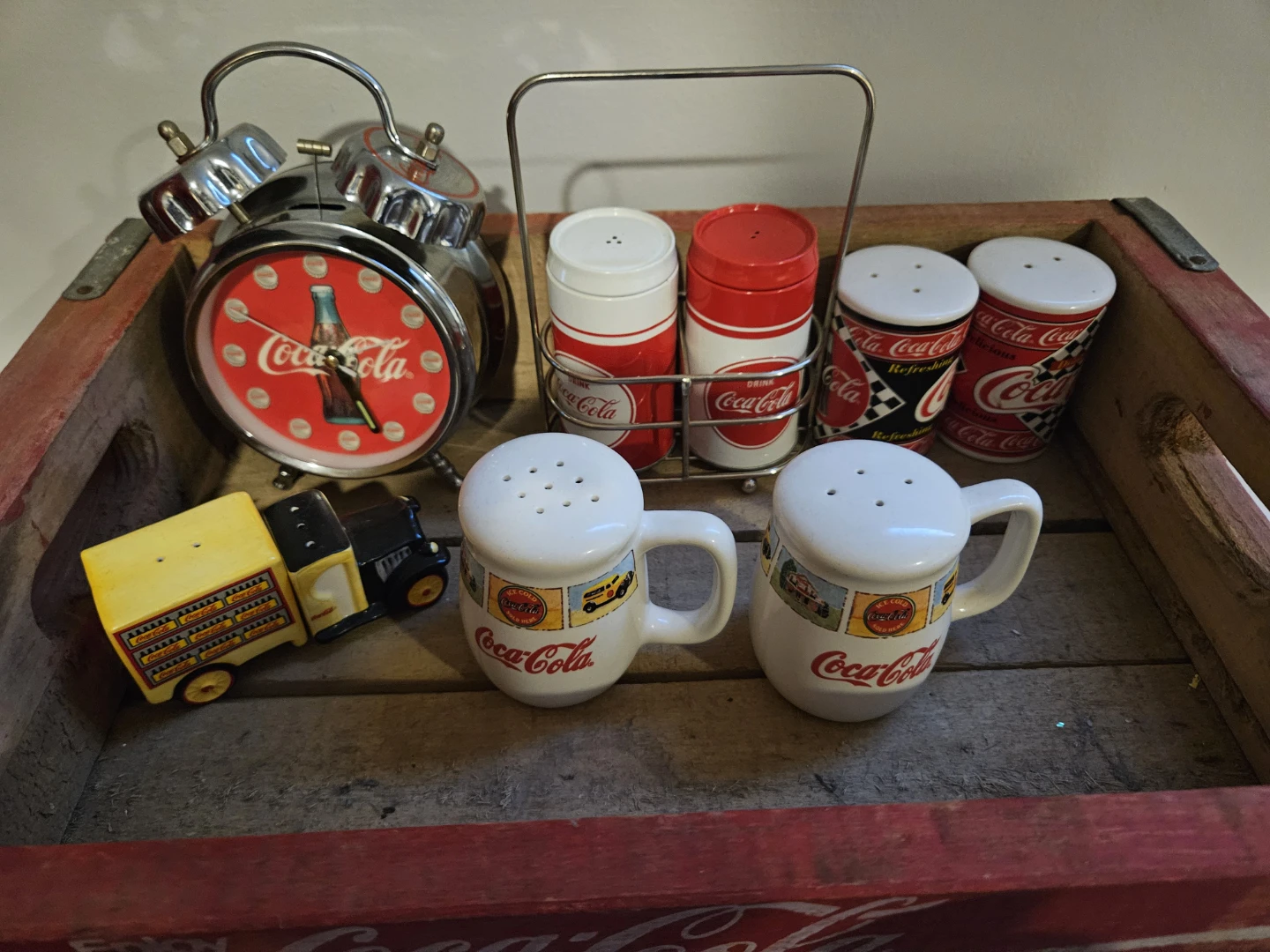 Vintage Coca-Cola Salt and Pepper Shakers Set