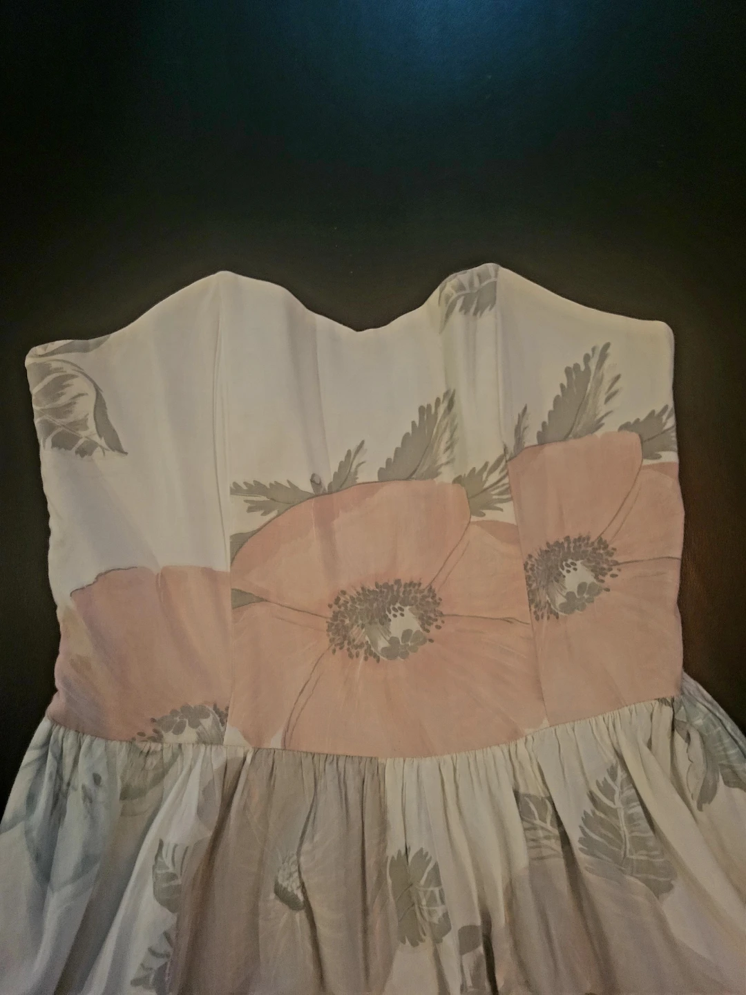 Strapless Floral Dress - photo 2