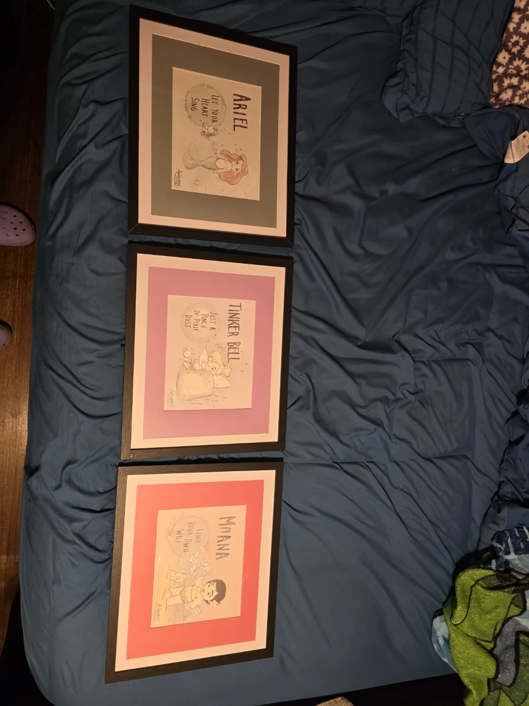 SET OF 3 FRAMED DISNEY PRINTED ART