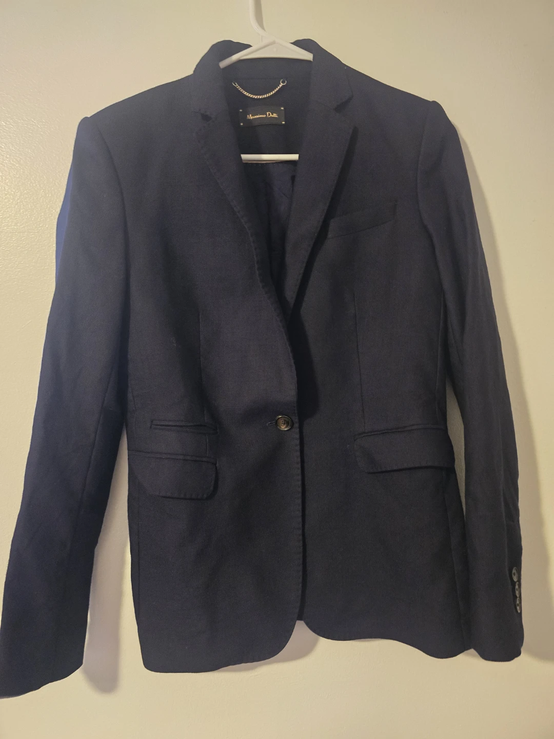 Massimo Dutti Navy Blue Blazer