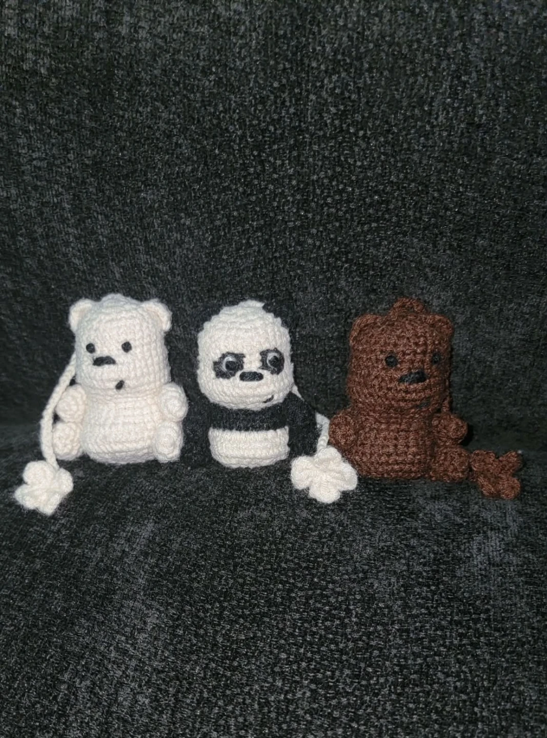 Crocheted We Bare Bears Figurines Set - photo 2