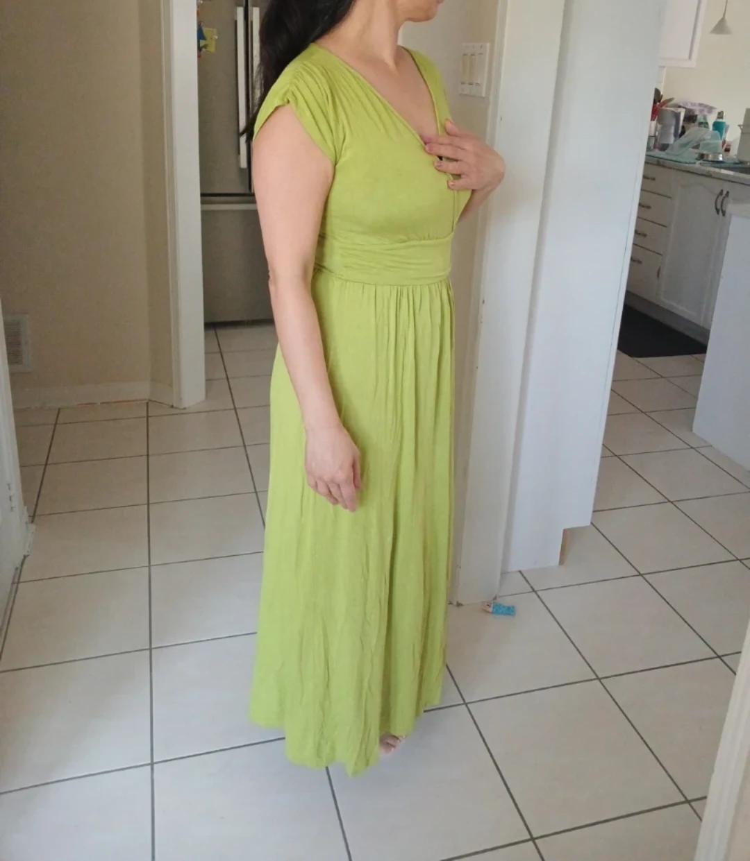 Lime green summer crossover maxi dress 💚 - photo 5