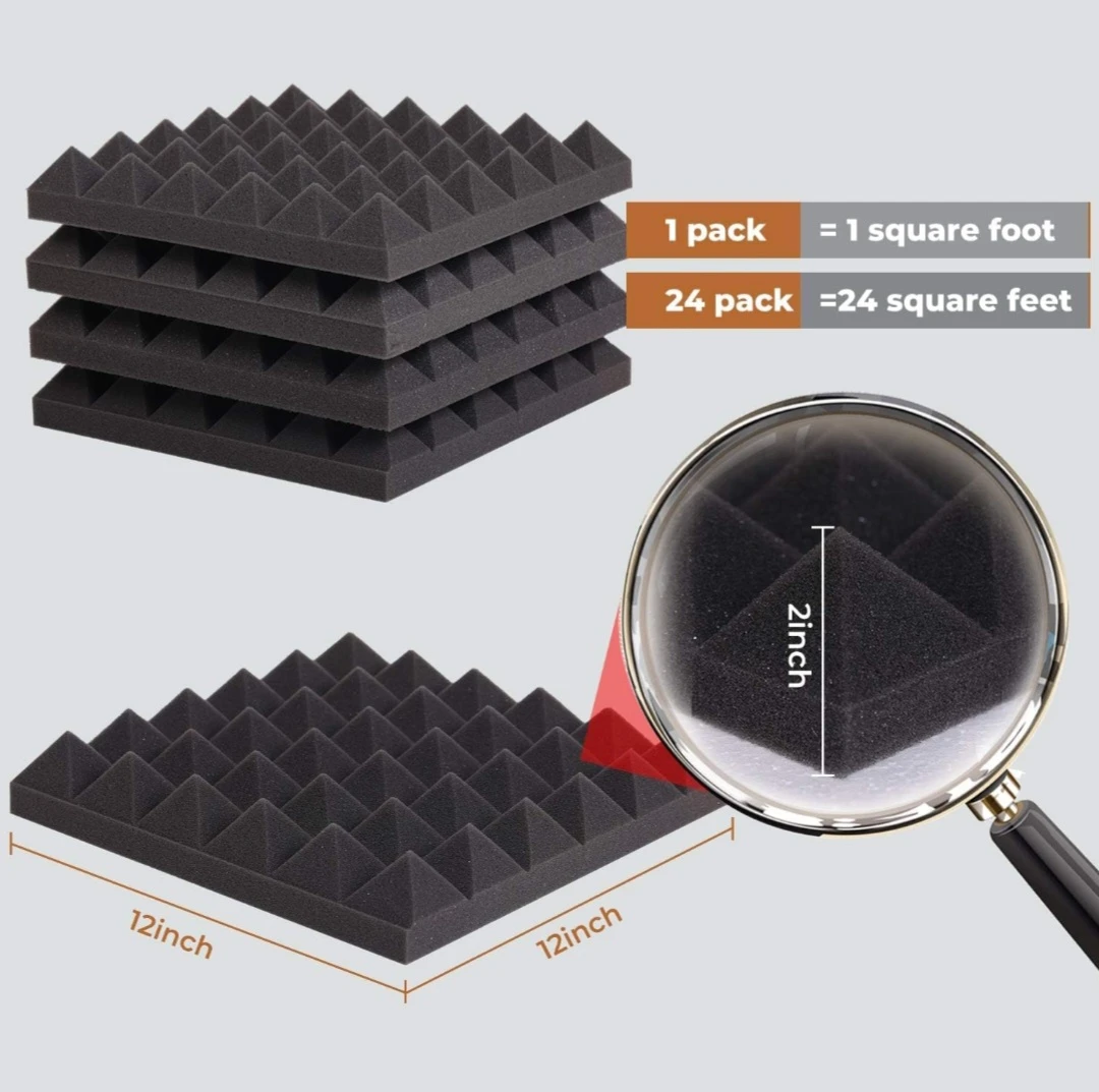 12 Pcs-12 x 12  Inches Pyramid Designed A
