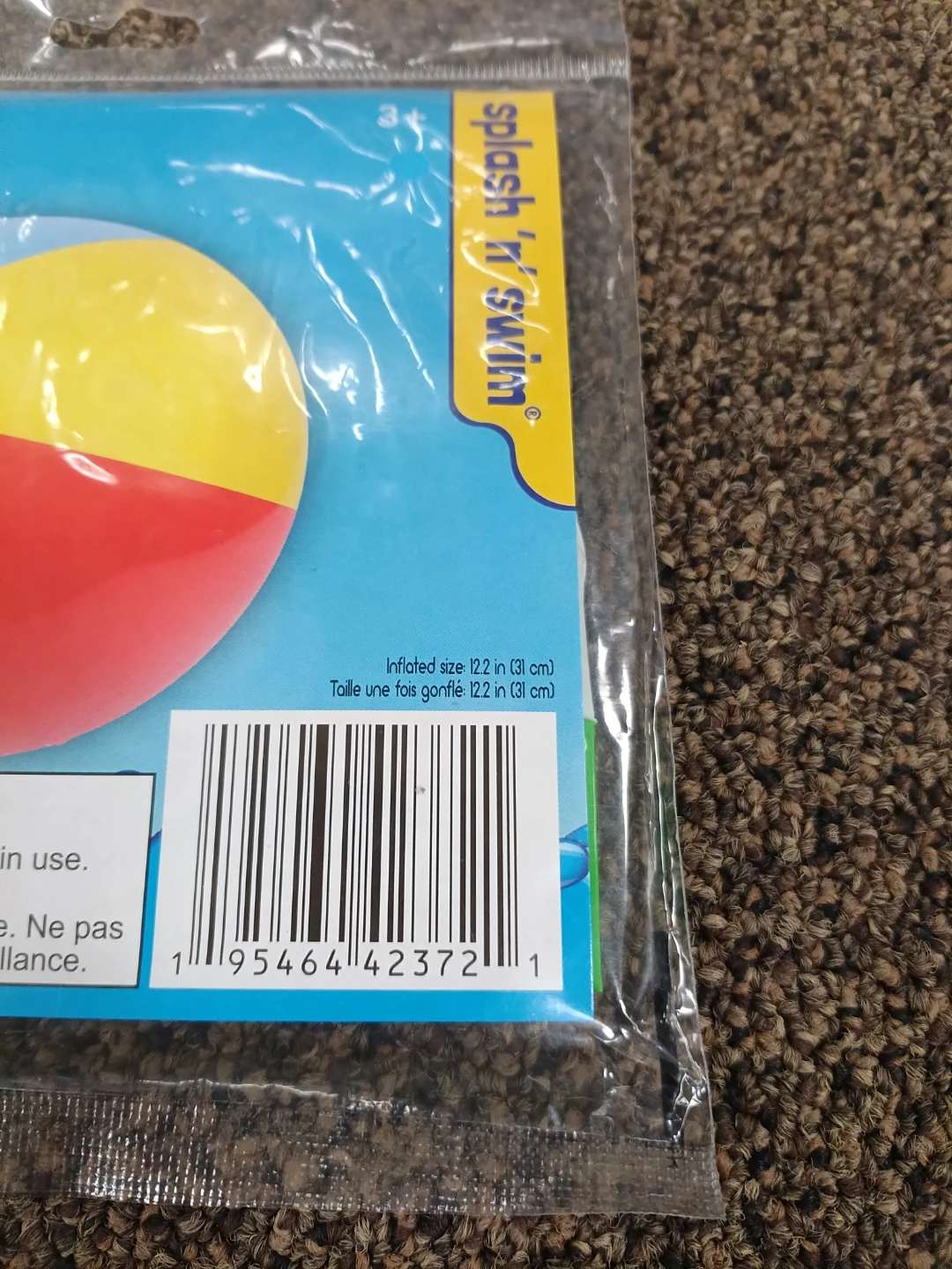 Splash 'n Swim Inflatable Beach Ball - photo 2