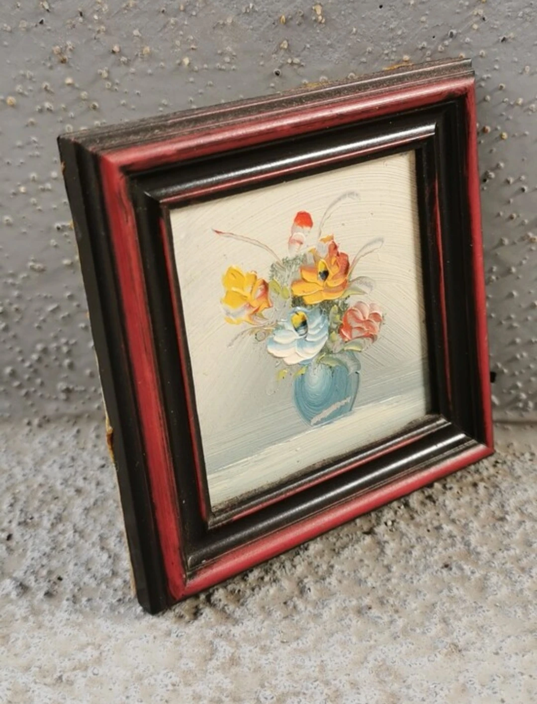 Vintage Miniature Oil Painting - photo 5