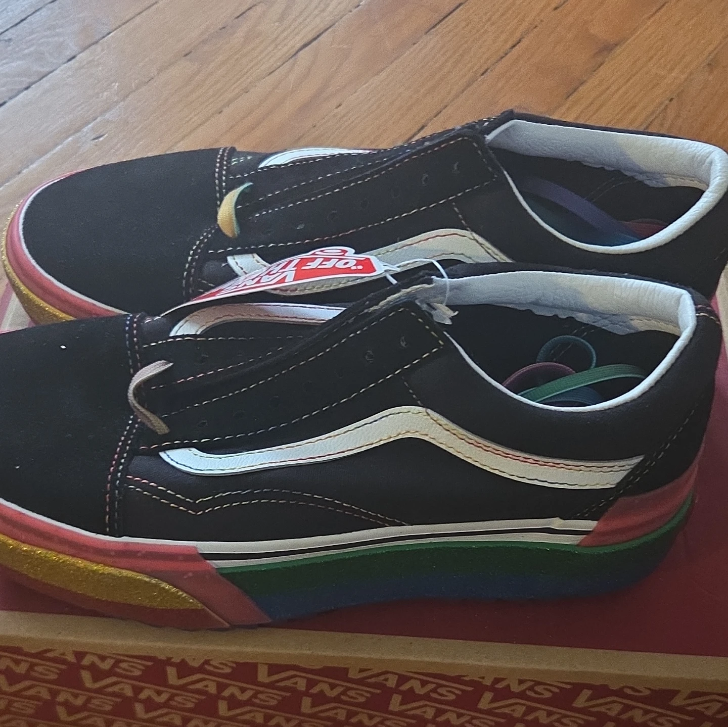 Vans Old Skool Rainbow Sneakers - US Women's 8.5 - photo 5
