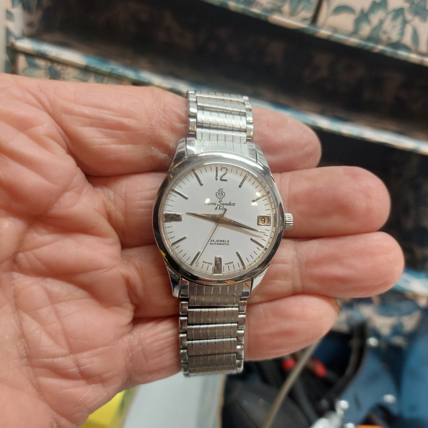Vintage 1960s Sandoz NOS automatic watch