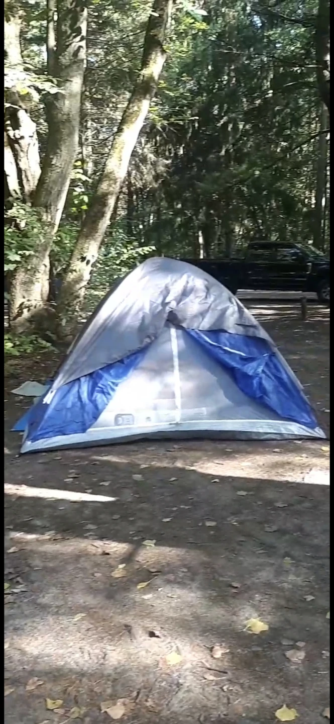 2-Person - Blue and Grey Camping Tent
