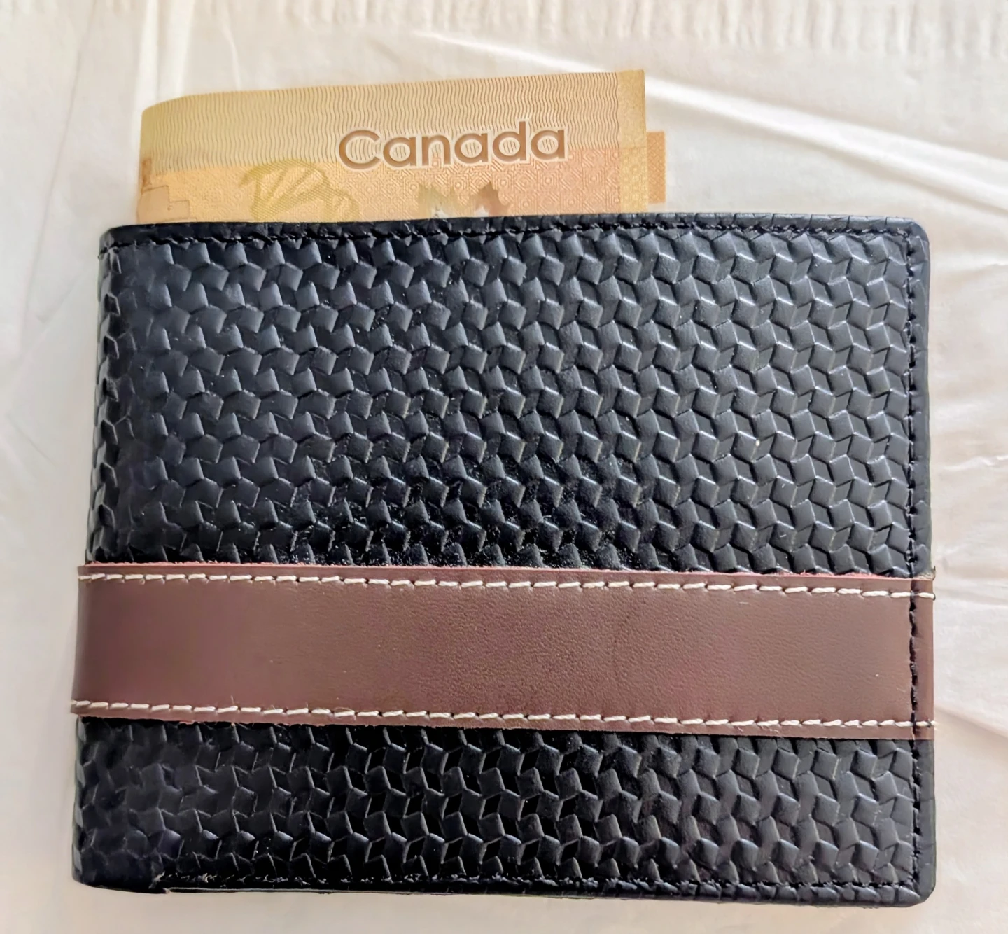 Genuine Leather Bi-fold Wallet