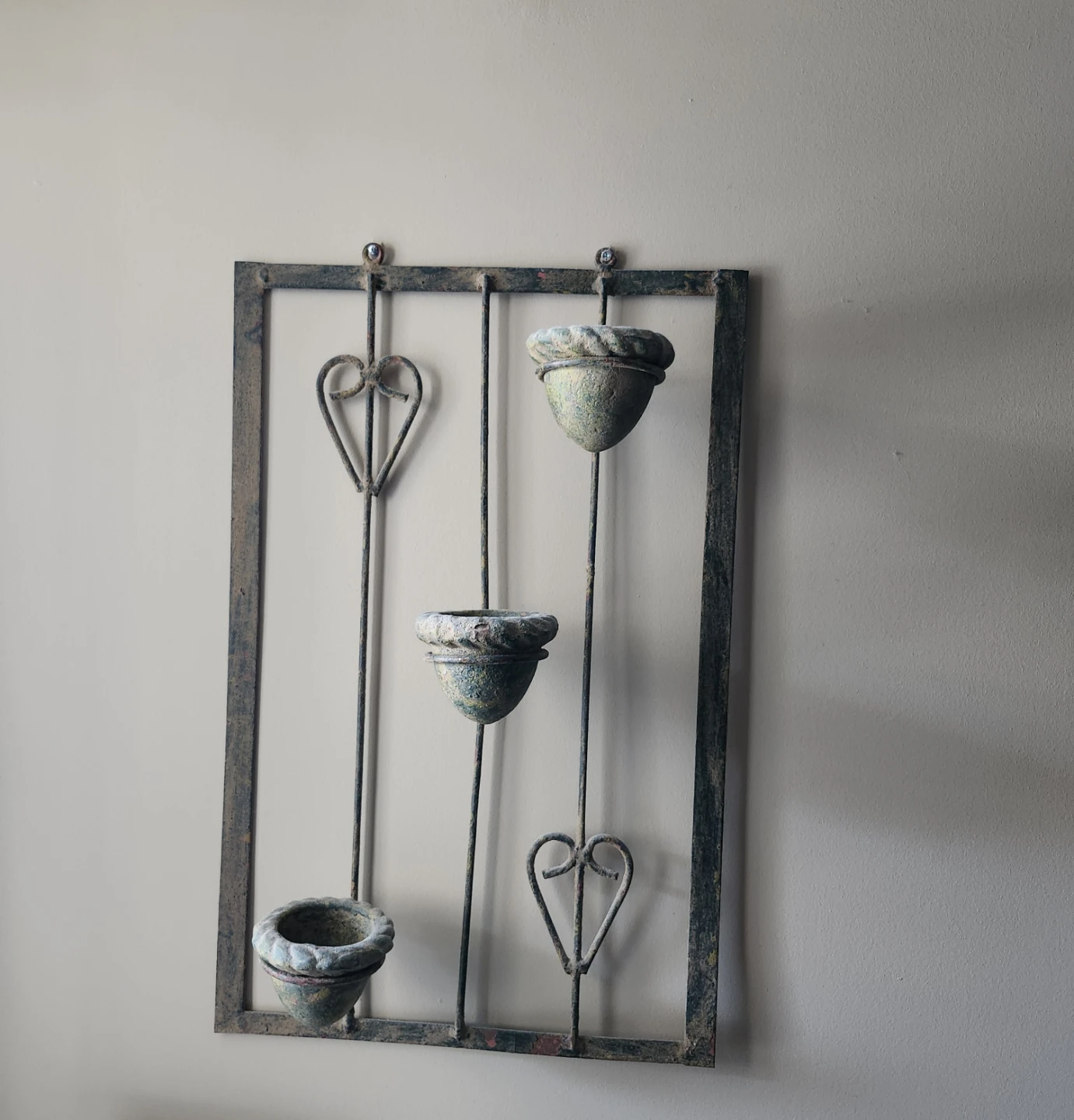 Wall-Mounted Metal Planter