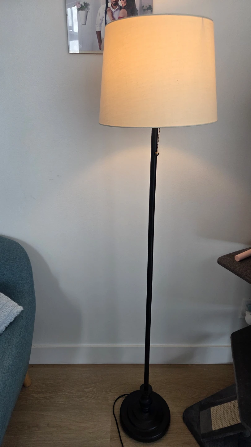 Floor Lamp with Cream Shade - photo 3