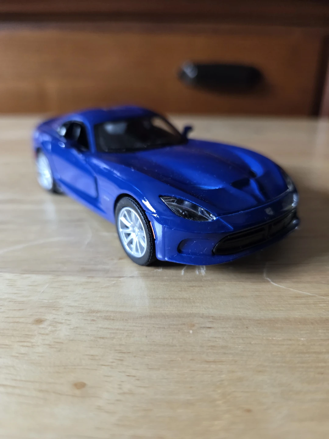 Blue 2013 Dodge Viper SRT Scale 1/36 Toy Car