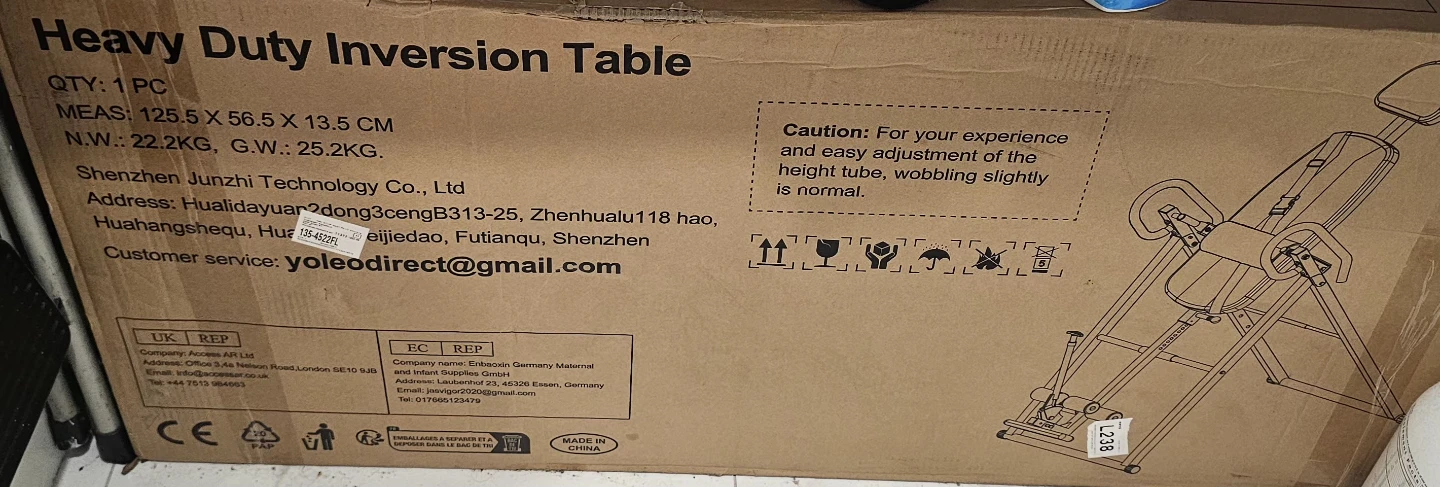 Heavy Duty Inversion Table