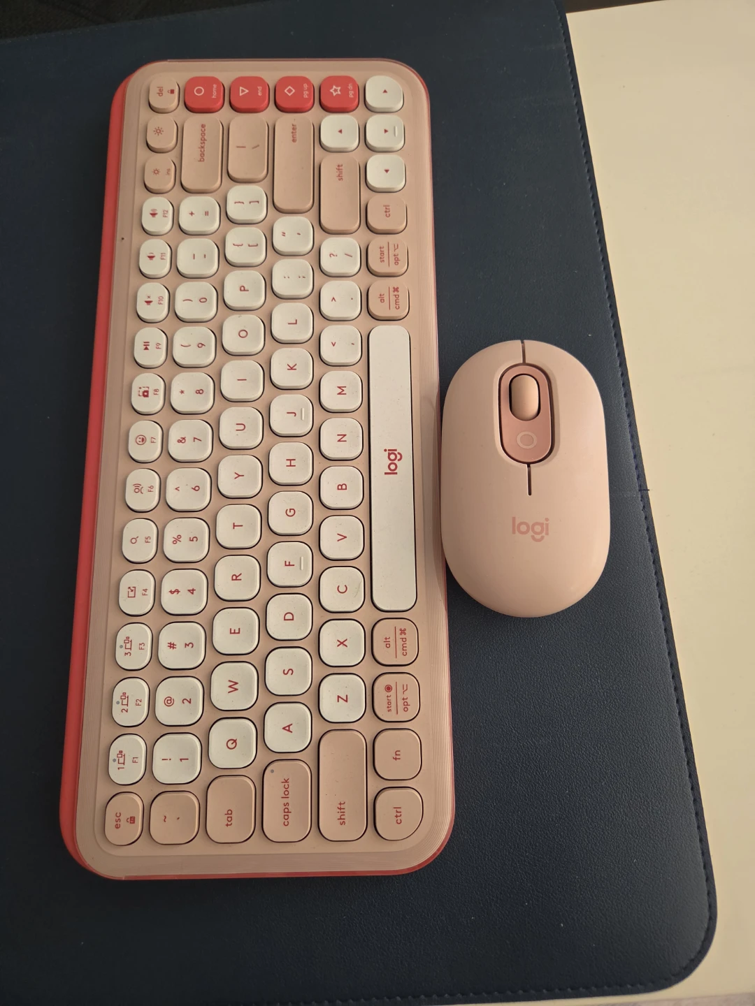 Logitech Pink Keyboard and Mouse Combo
