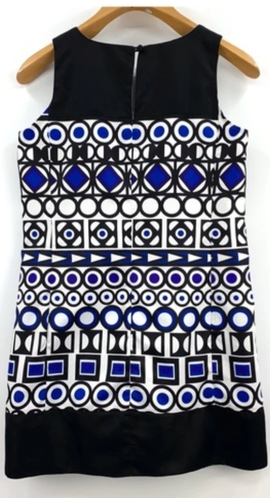 Women's Sleeveless Geometric Print Dress