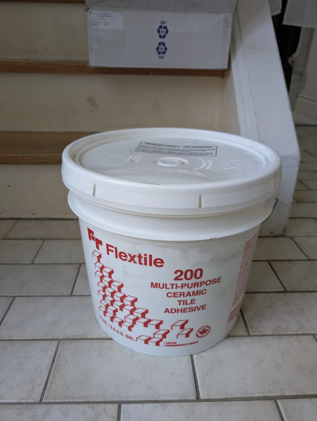 Flextile 200 Ceramic Tile Adhesive 3.5 Gal – Brand New Sealed