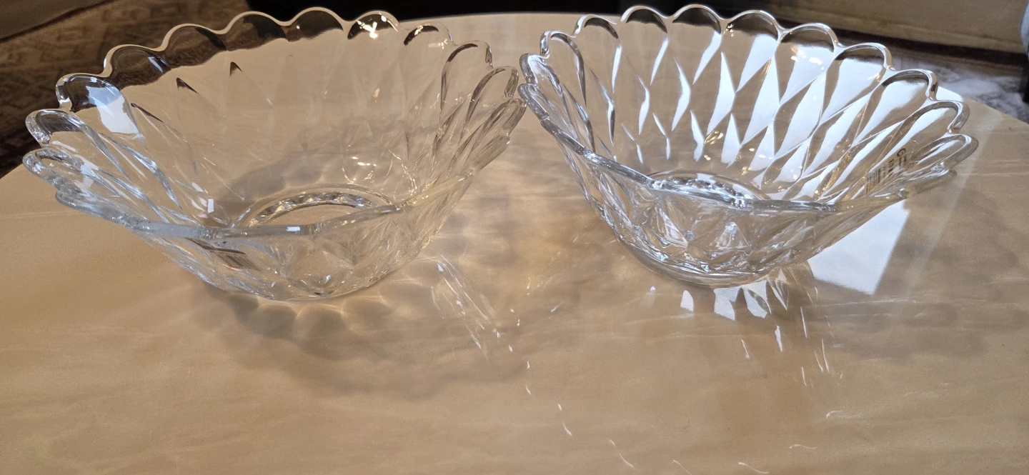 LIVING HOME Glass Fruit Bowls - Set of 2 - photo 3