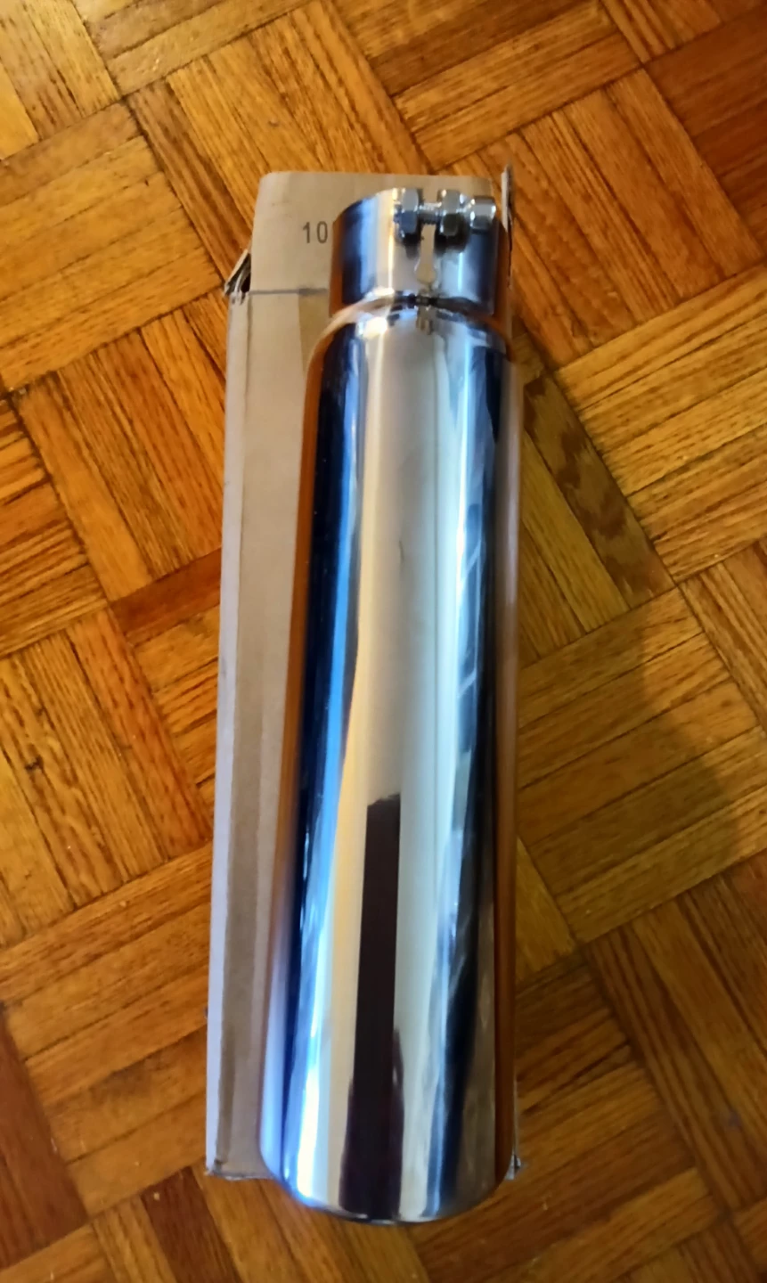 Adjustable Chrome Exhaust Tip. Brand new.