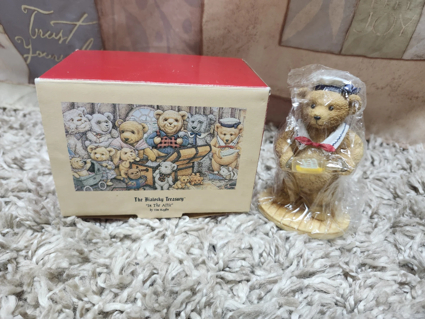 The Bialosky Treasury "In The Attic" Bear Figurine