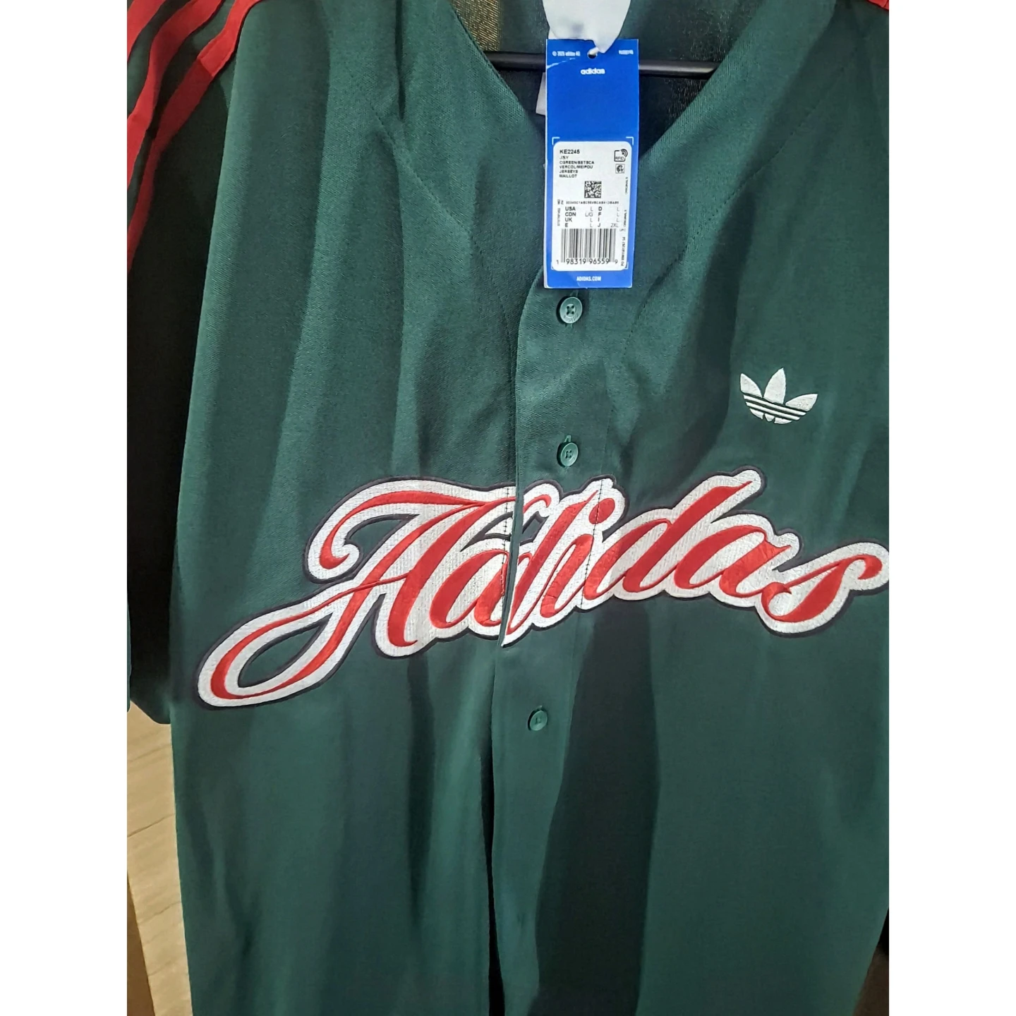 Adidas Originals Summer League Varsity Baseball Jersey  NWT - photo 5