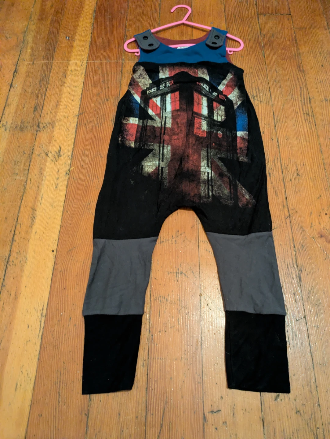One of a Kind Doctor Who Tardis Union Jack Romper