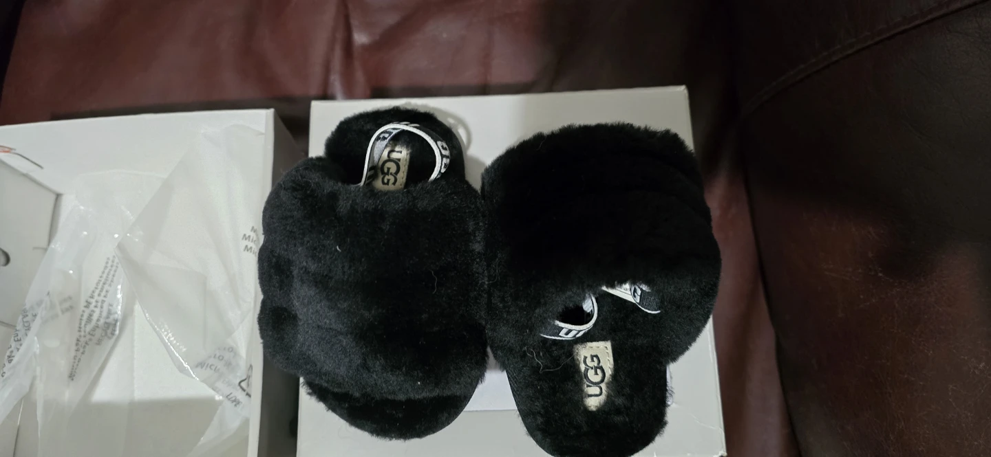 UGG Fluff Yeah Slide Black
