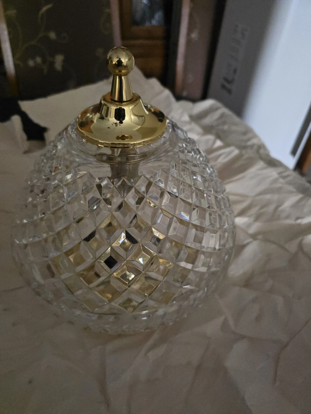 Crystal and Brass Pendant Light Shade - photo 3
