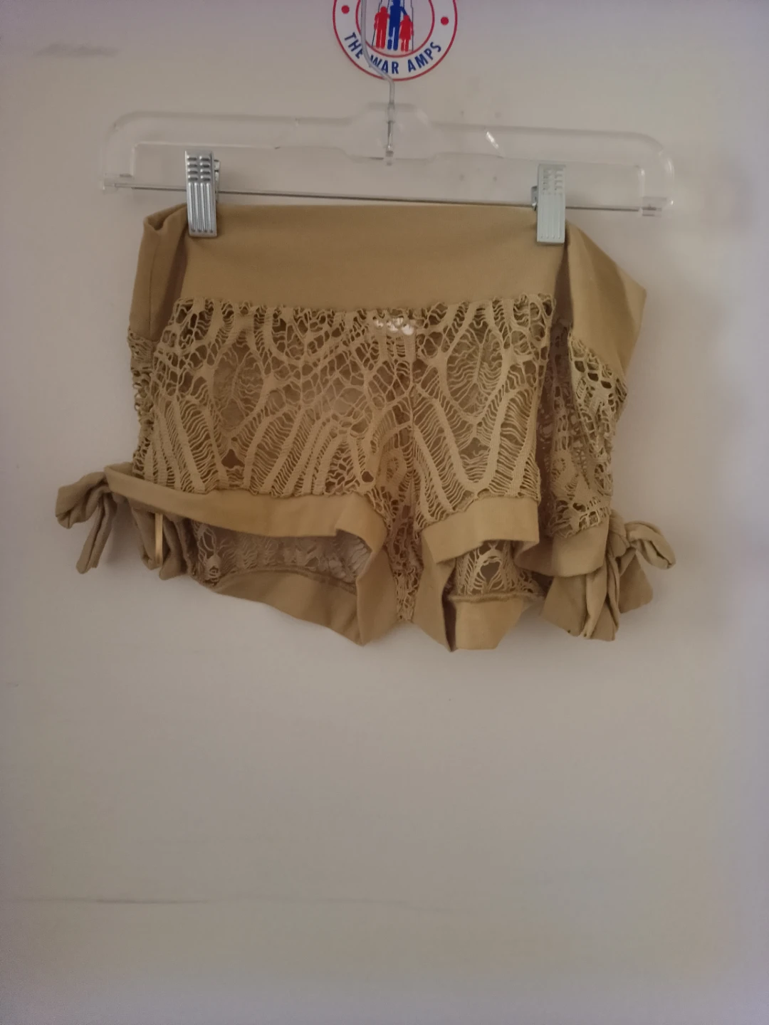 Tan Lace Detailed Shorts - photo 2