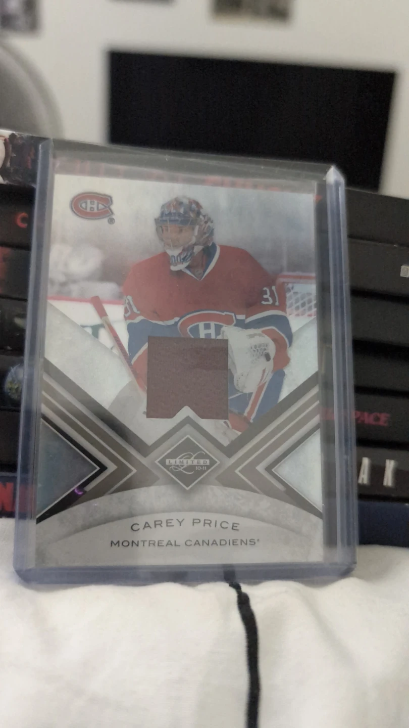 Carey Price Montreal Canadiens Game Worn Jersey Hockey Card