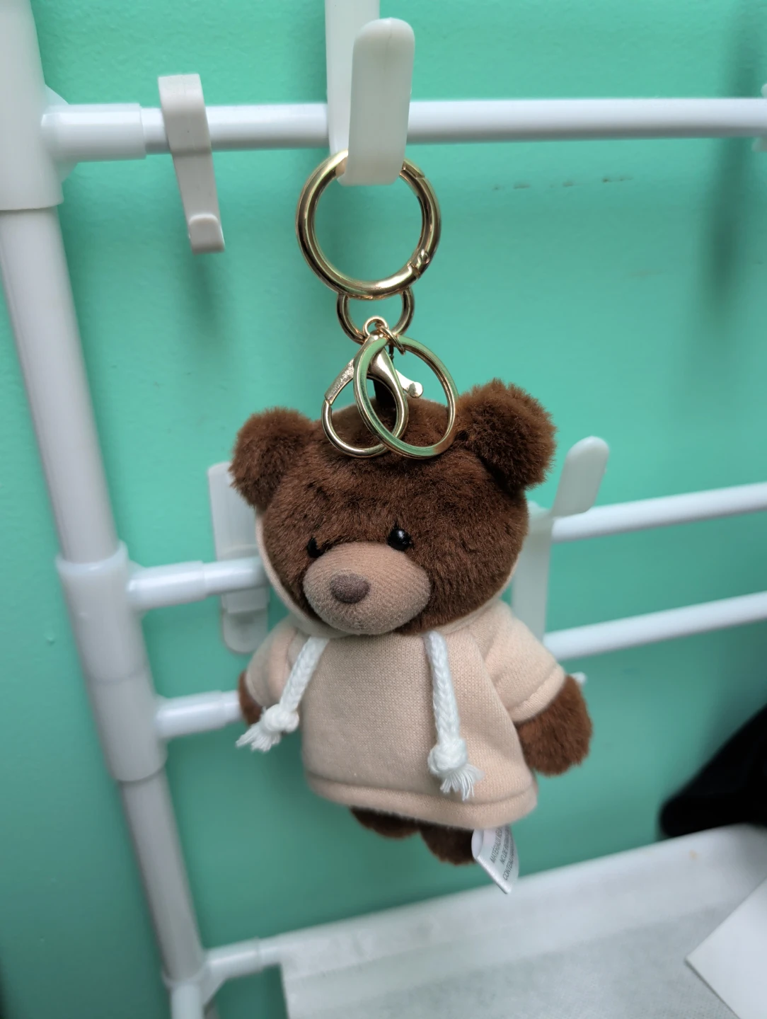ArdenePlush Teddy Bear Keychain with Hoodie