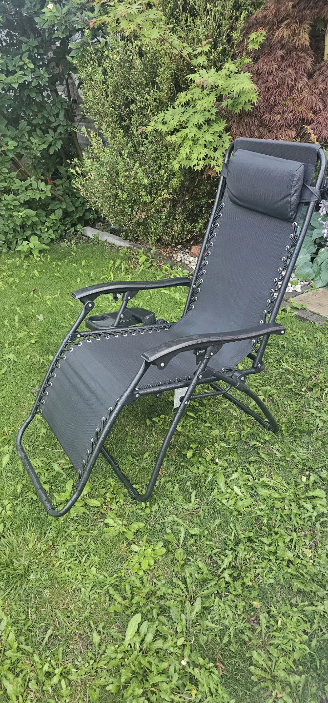 Black Zero Gravity Chair with Tray - photo 3