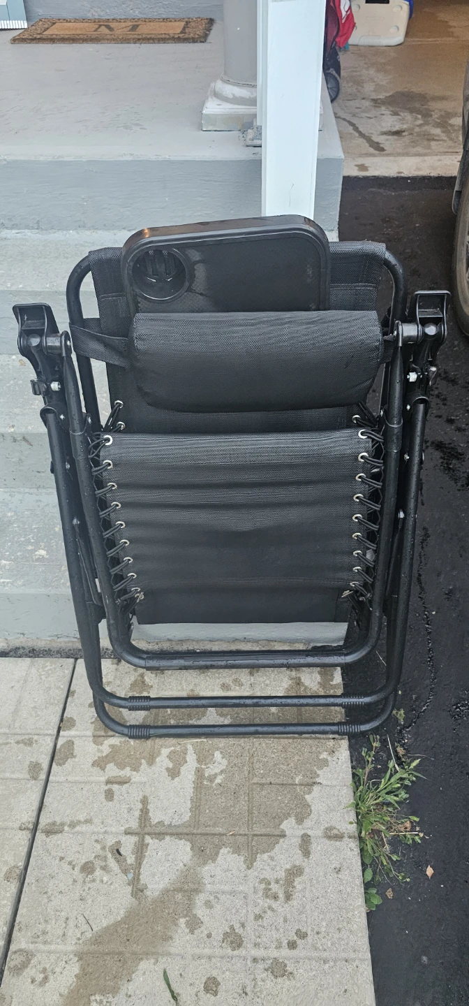 Black Zero Gravity Chair with Tray - photo 5