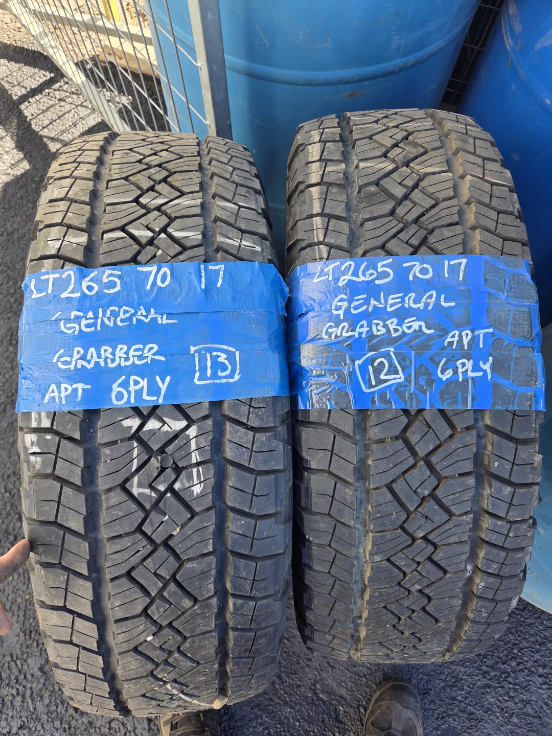 General Grabber APT Tires LT265 70 R17 6PLY (2 tires)