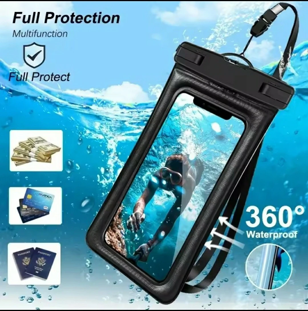 Waterproof Phone Pouch - Black