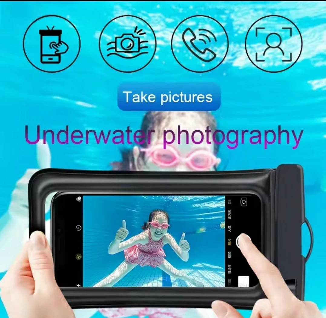 Waterproof Phone Pouch - Black - photo 3