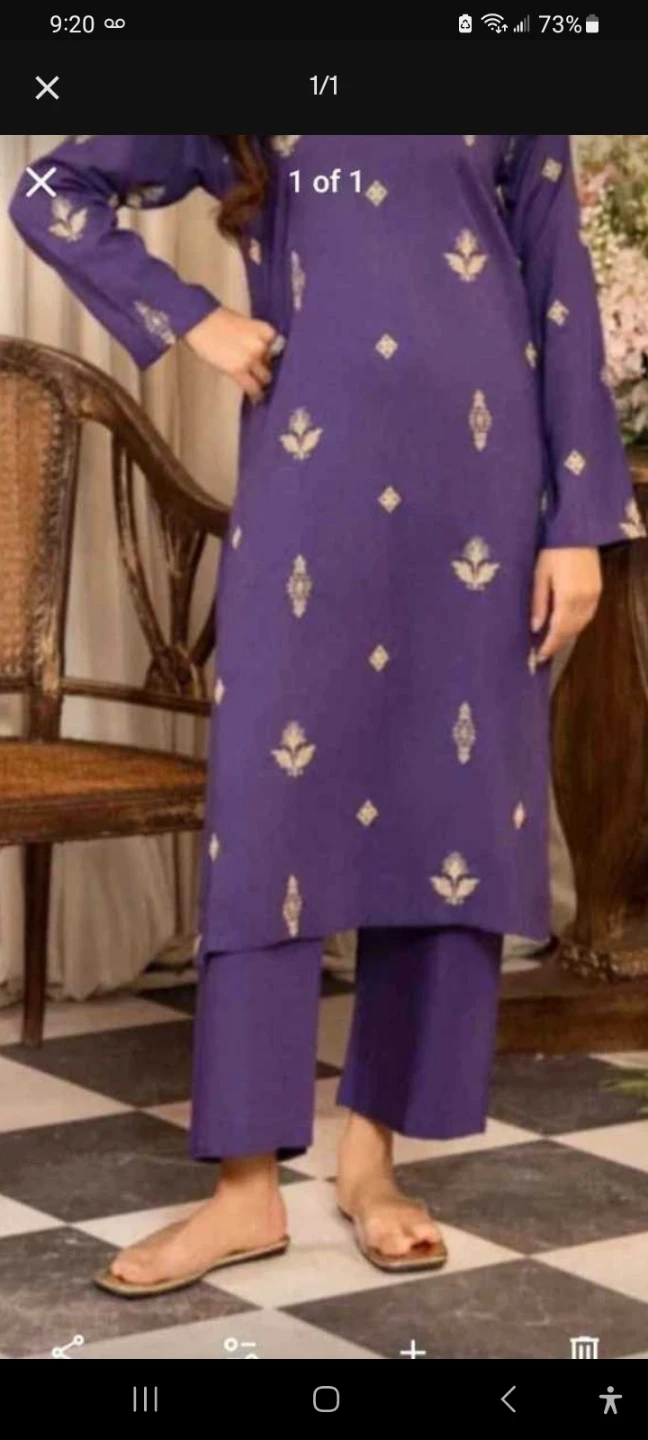 2piece suit embroidery