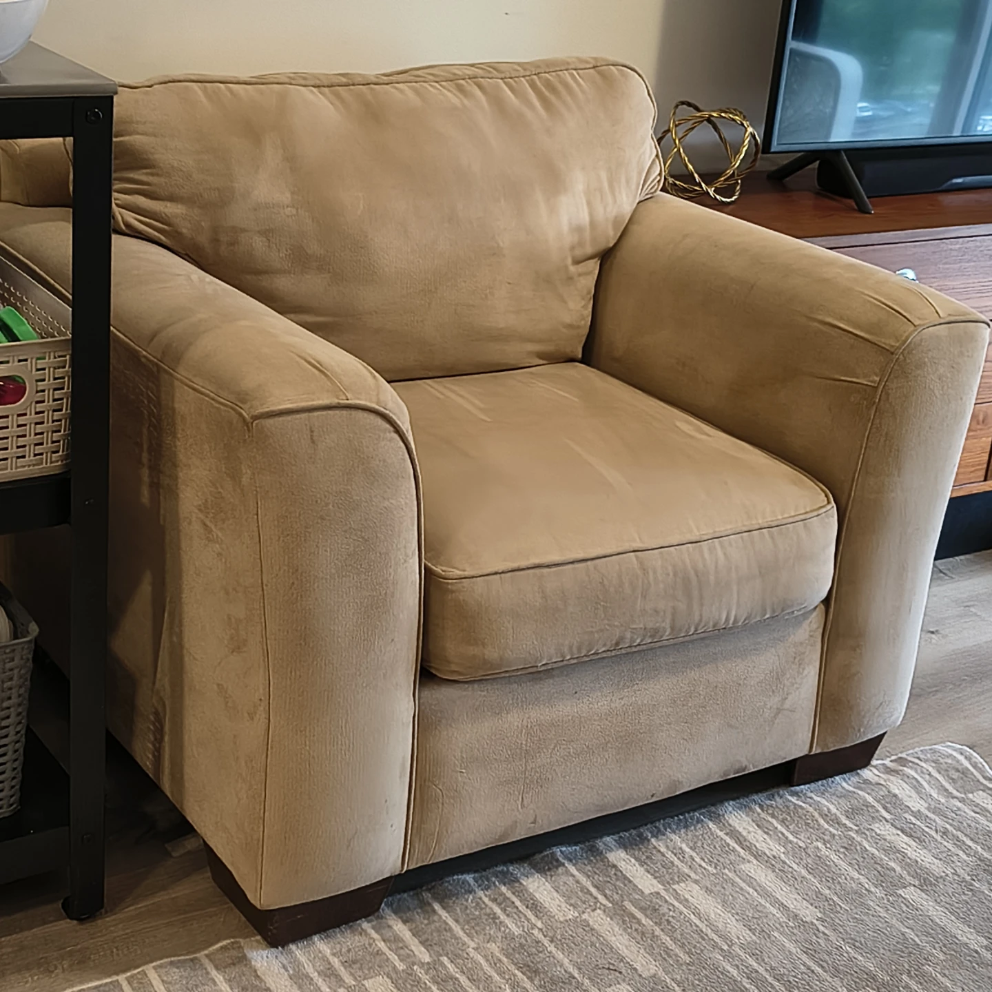 Tan (Wide) Microfiber Armchair - photo 5