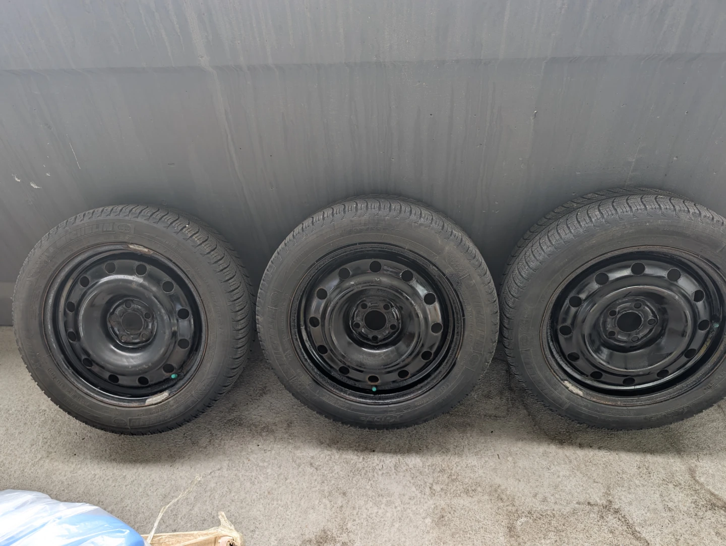 Michelin X-Ice 205/55R16 Winter Tires on Steel Rims
