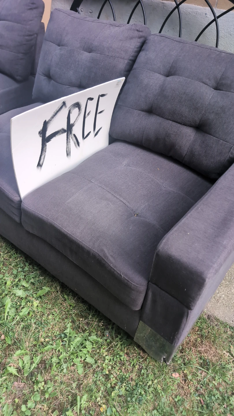 Dark Grey Sofa - FREE