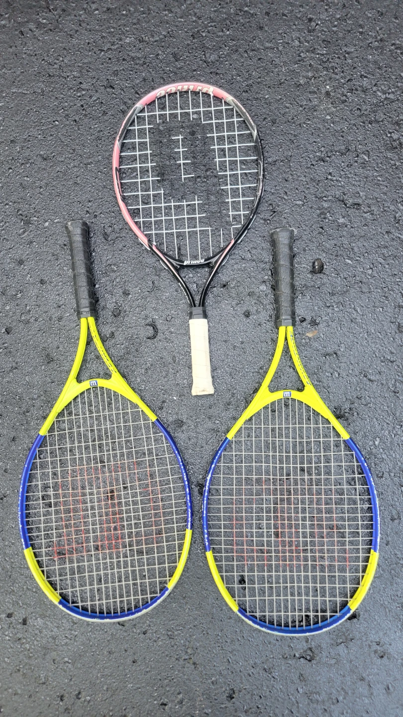 Junior  Tennis Racquets - Wilson & Prince-$10 each