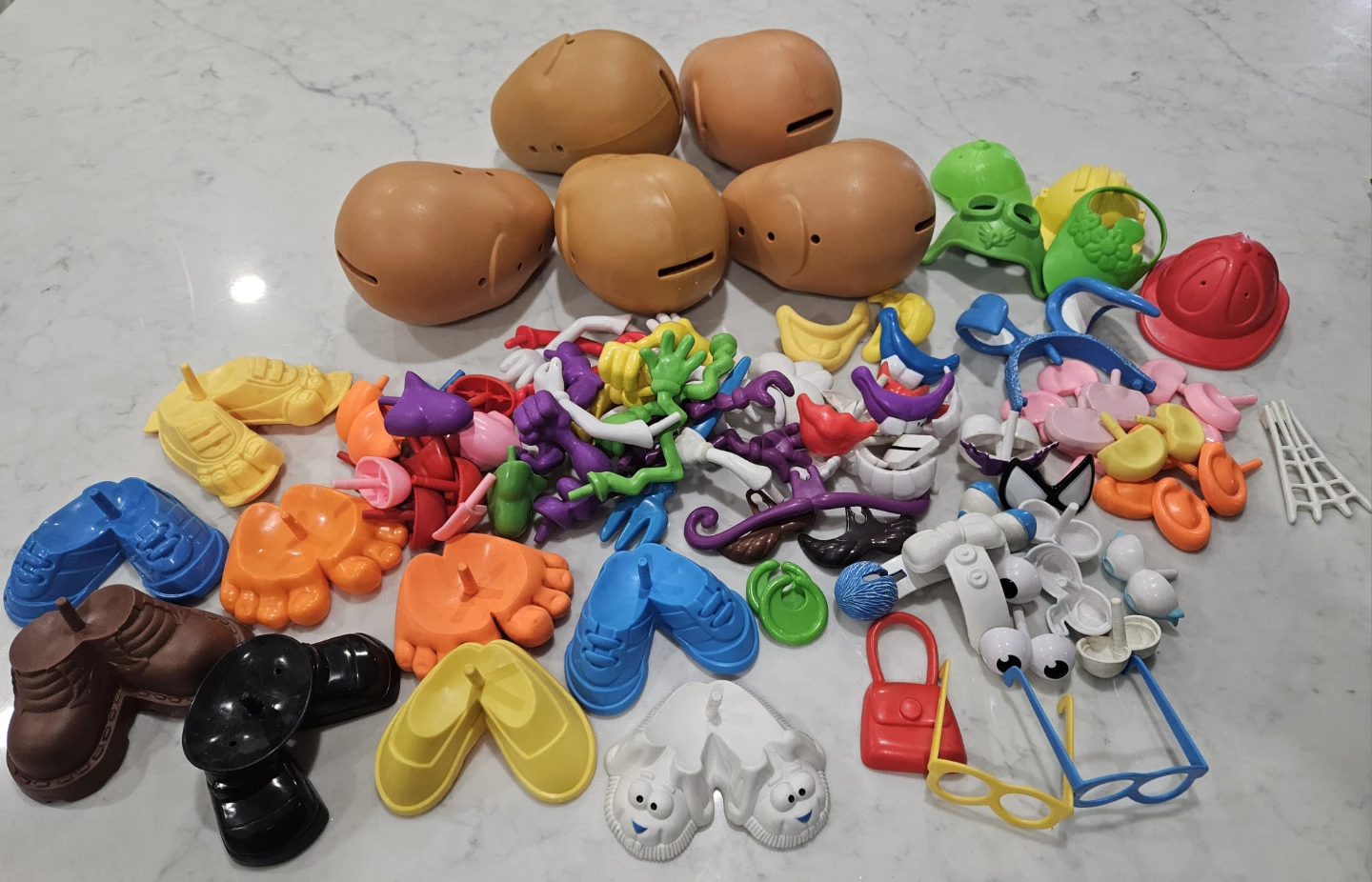 Mr. Potato Head Parts Lot - Assorted Accessories