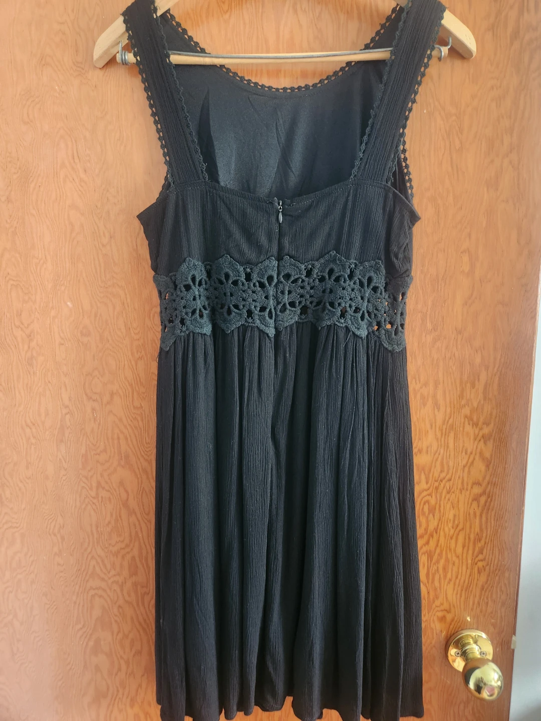 Classy Black Crochet Waist Dress - photo 5