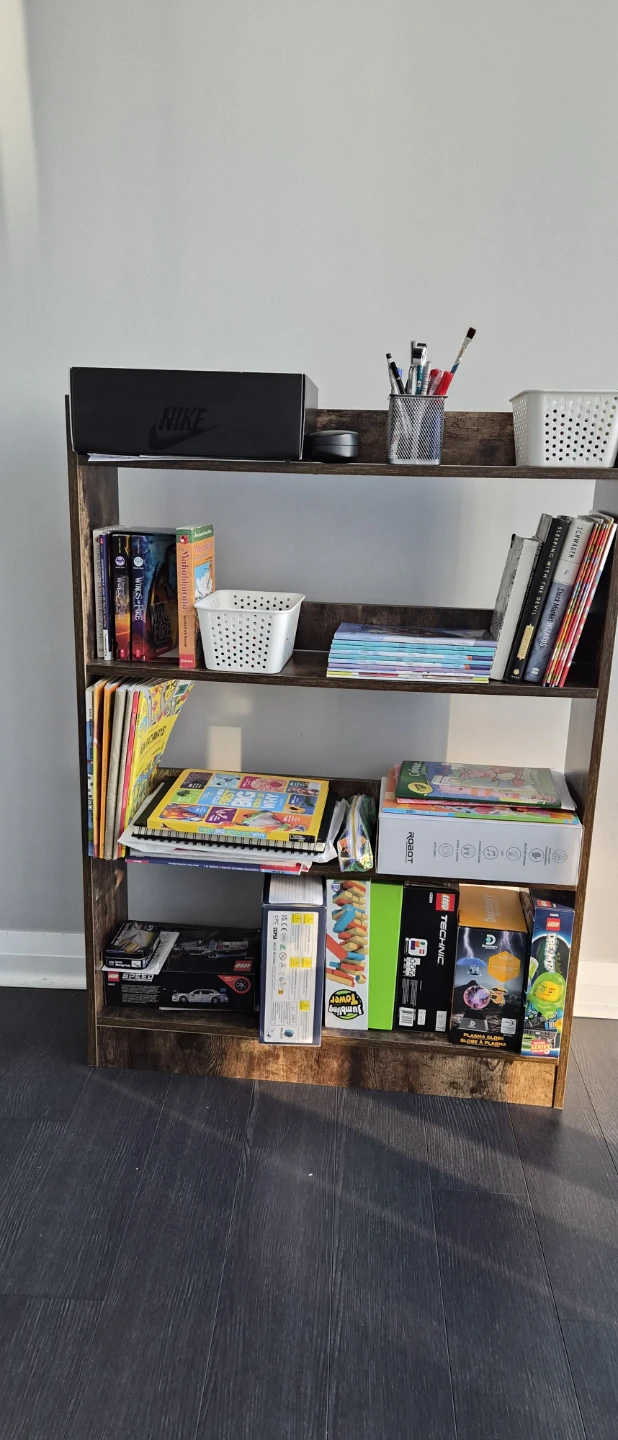 Work Desk and Storage Shelves