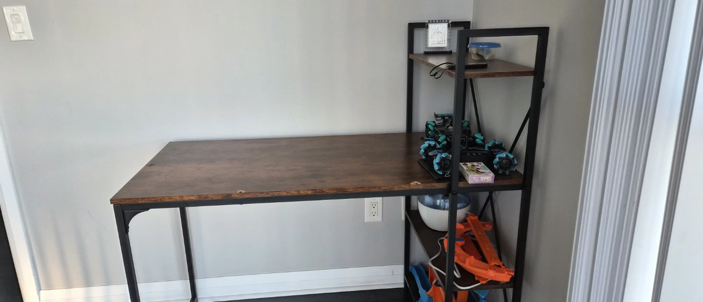 Work Desk and Storage Shelves - photo 3