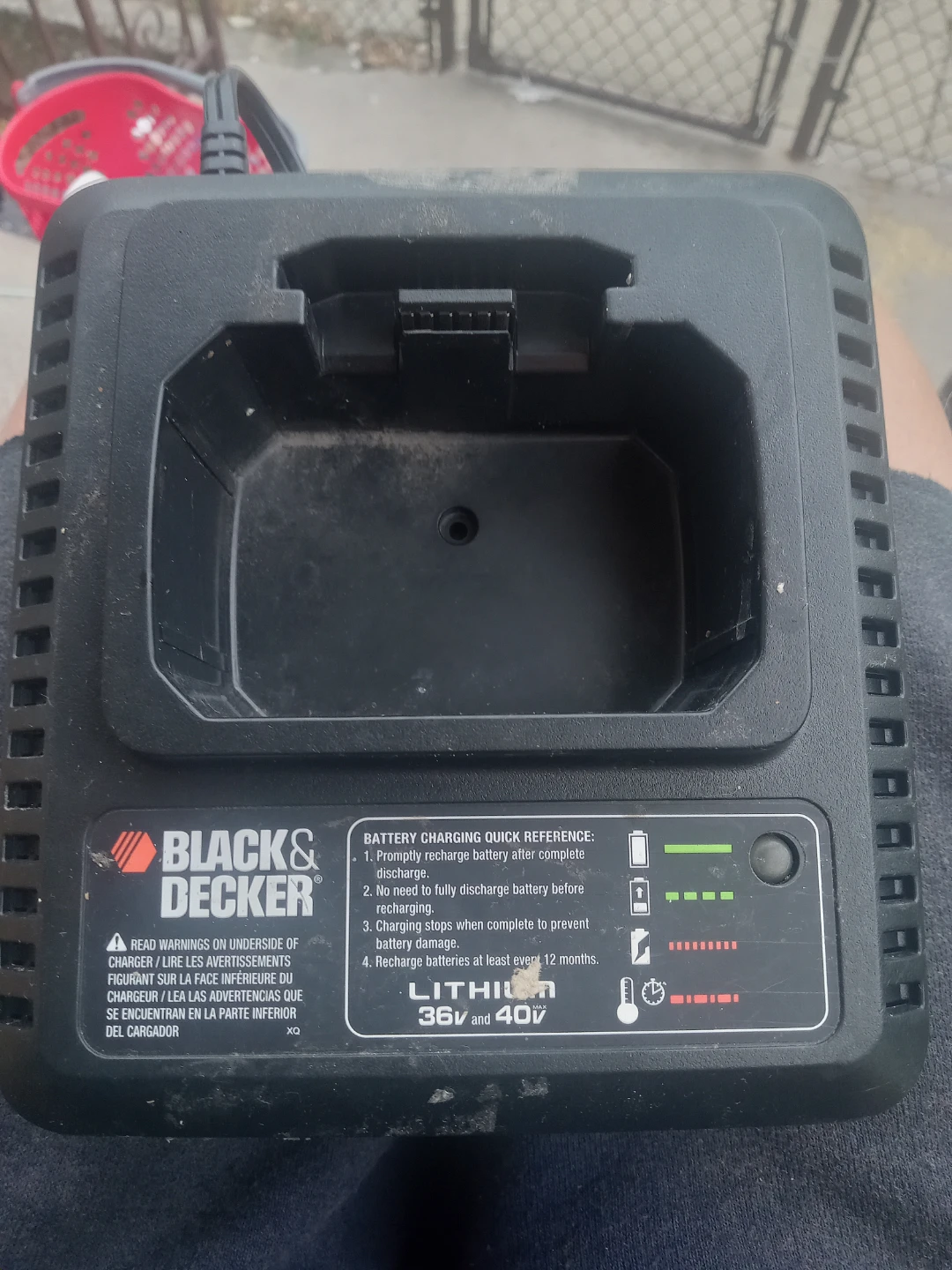 Black & Decker LCS36 36V/40V Lithium-Ion Battery Charger