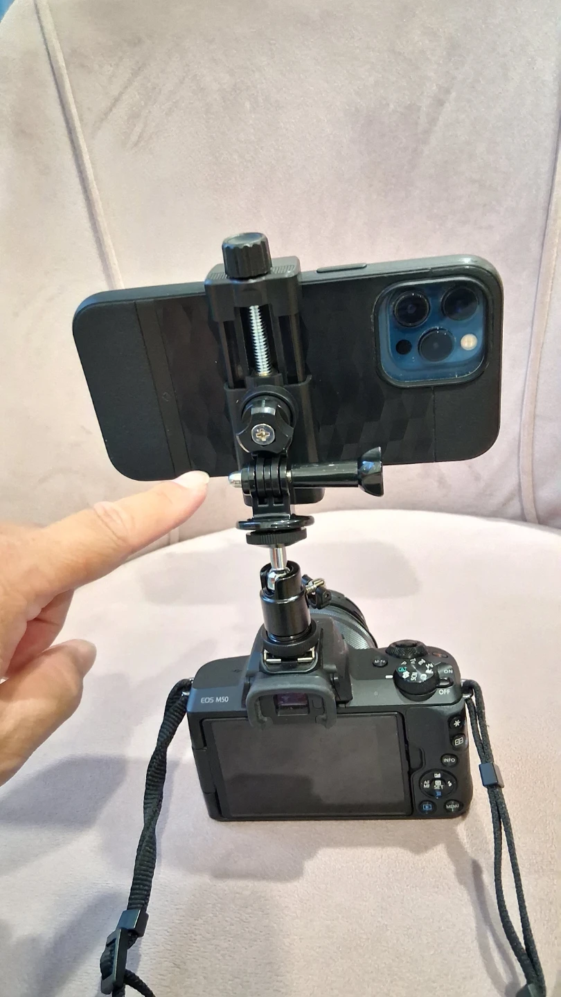 Flashlight camera extension arm for phone insta360 GoPro adaptor